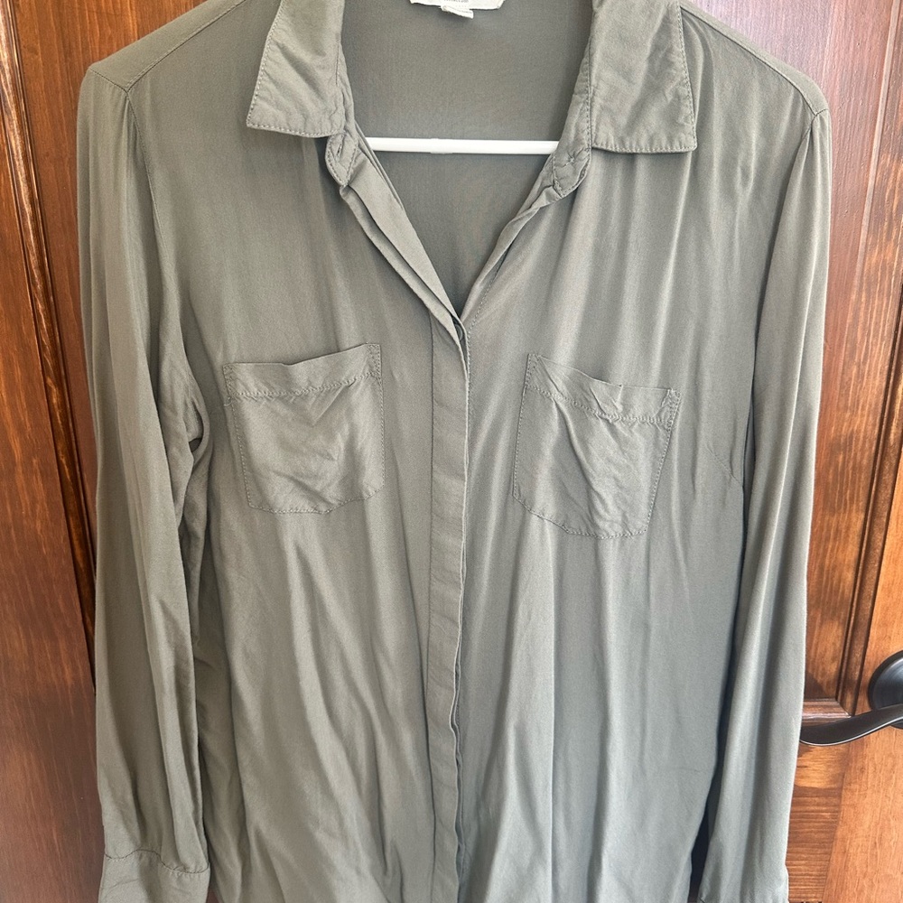 beachlunchlounge Olive Green Shirt